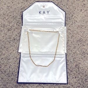 Kay Jewelers Gold Rope Necklace